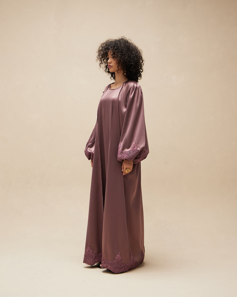 Ensemble Abaya Kanu - Rose