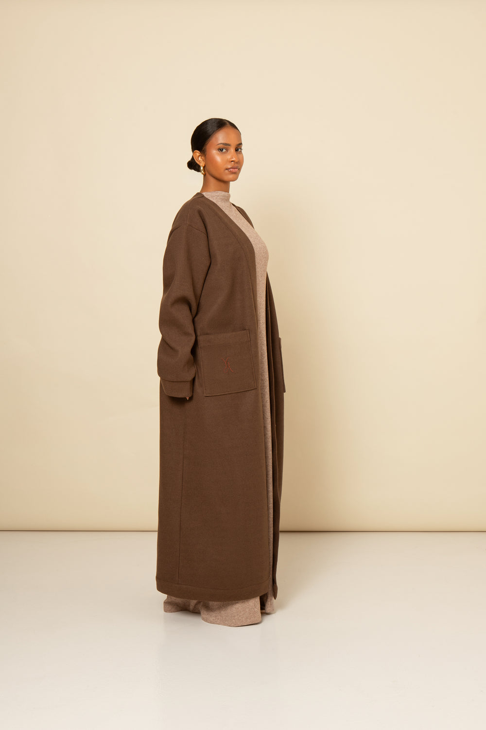 Manteau Saafi Marron