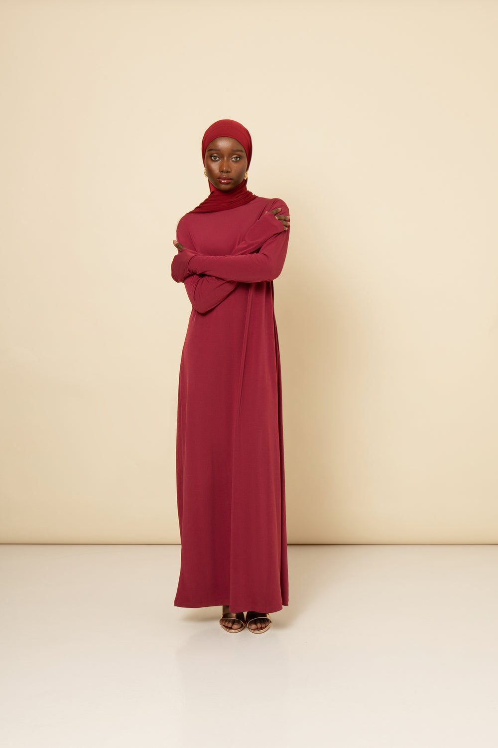 Robe Jersey Bordeaux