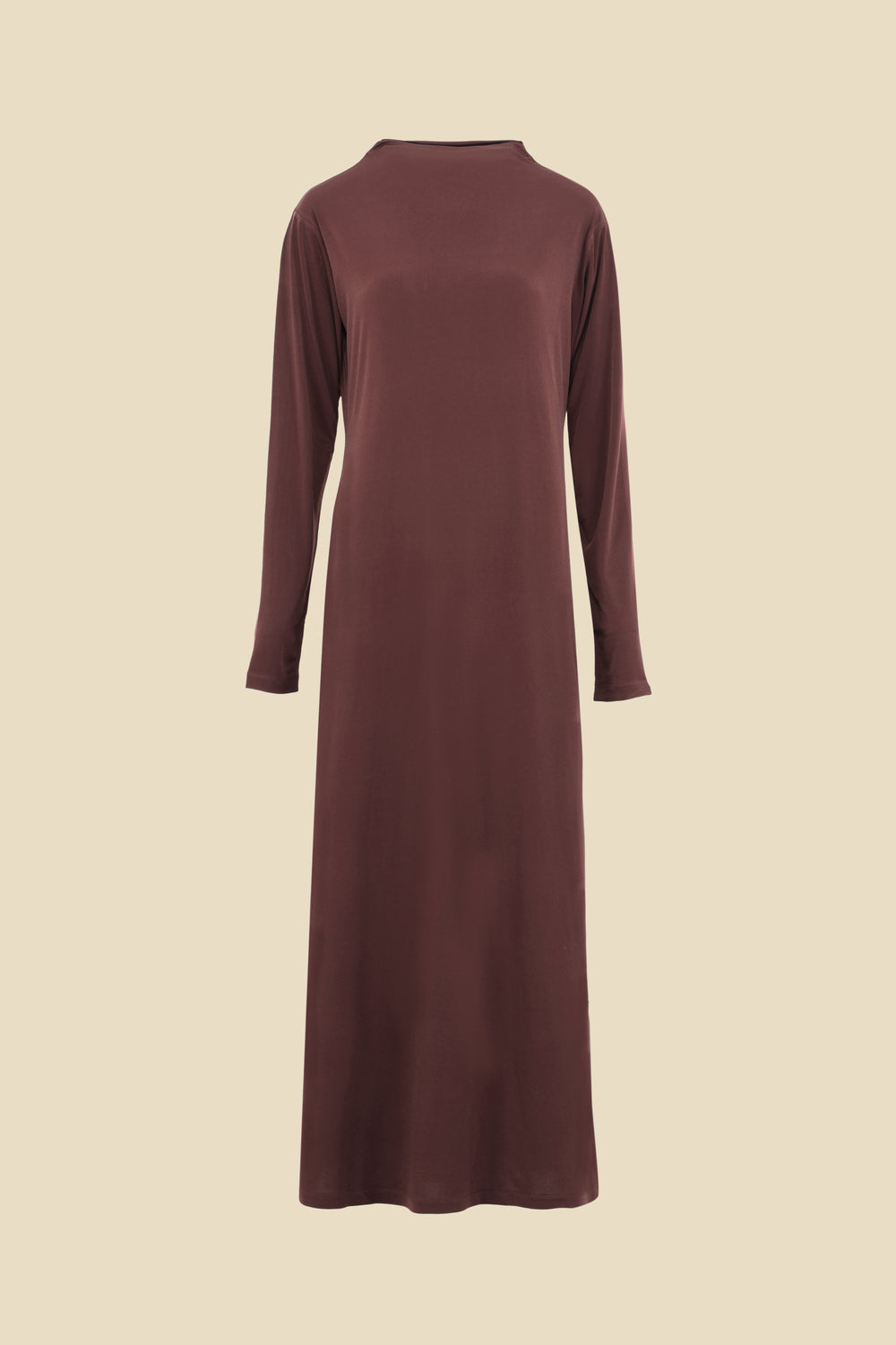 Robe Jersey Marron