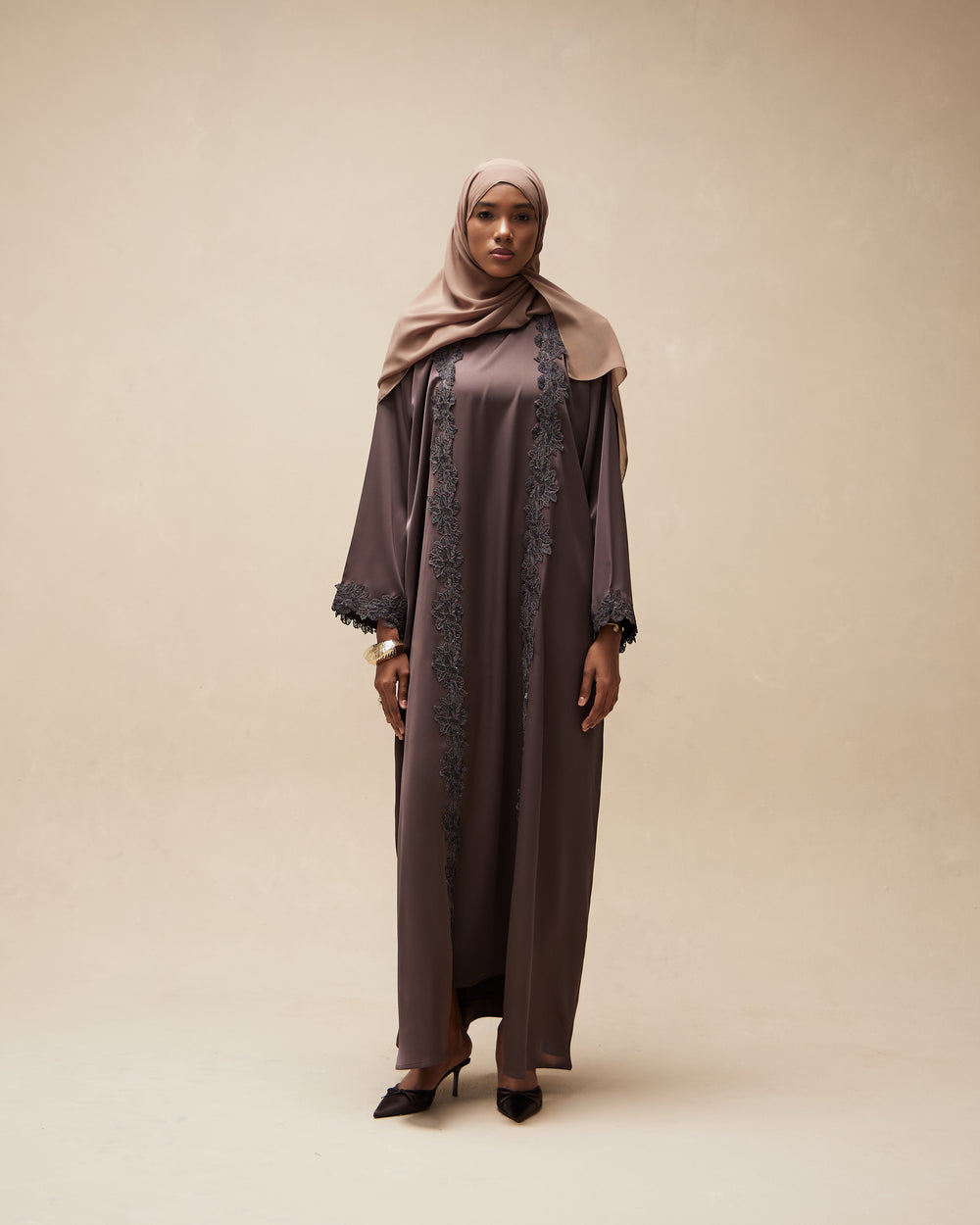 Ensemble Abaya Lafiya - Marron