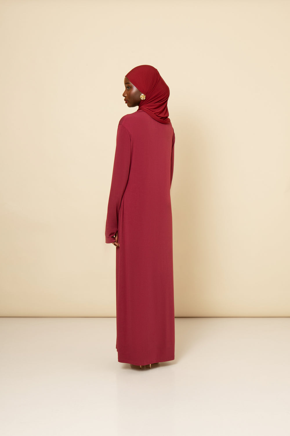 Robe Jersey Bordeaux