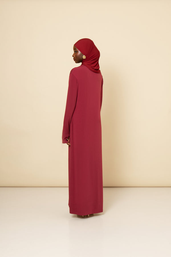 Robe Jersey Bordeaux